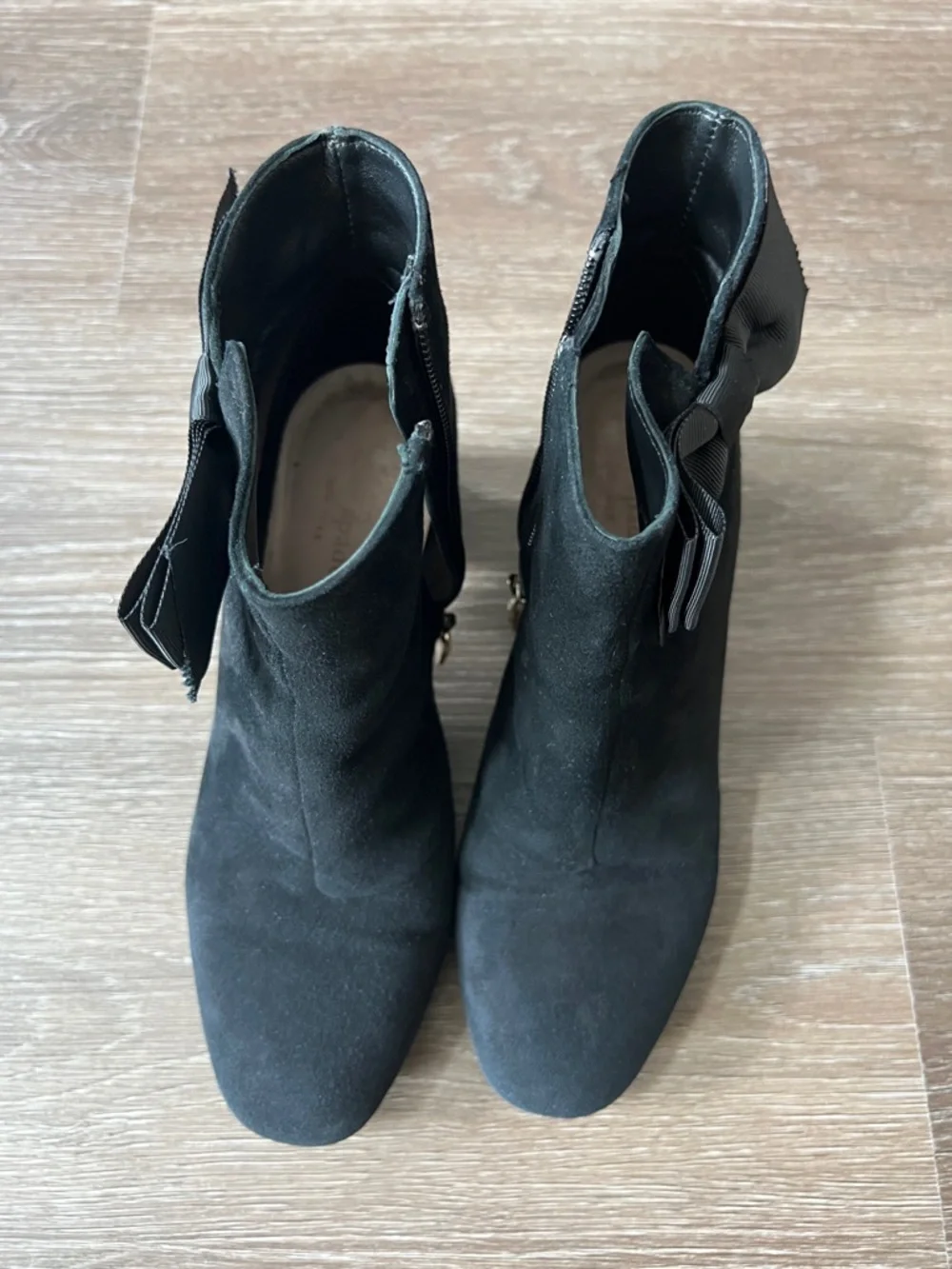 kate spade black suede